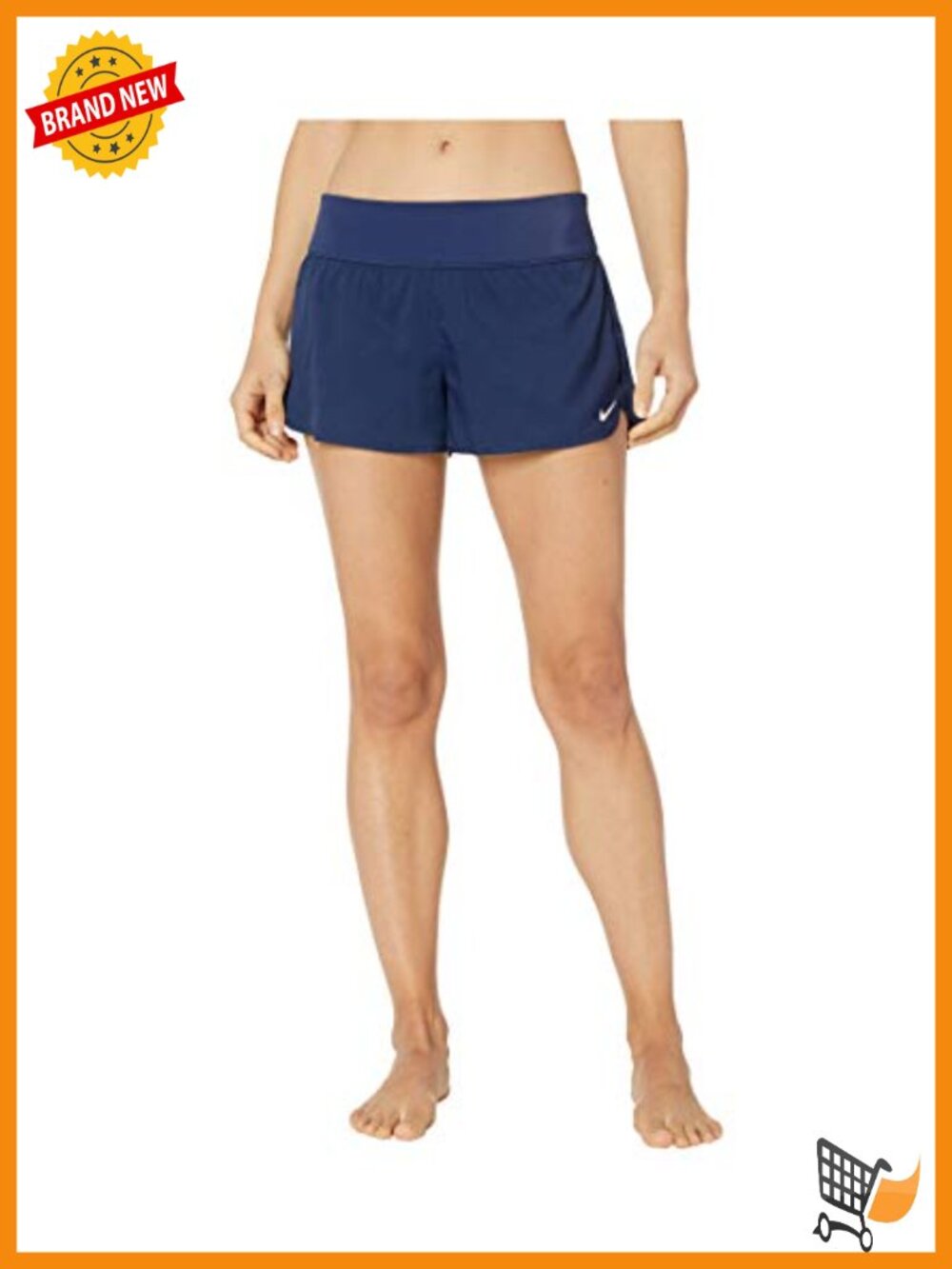 Women's Board Shorts with Zippered Pocket – Stretch Waistband,